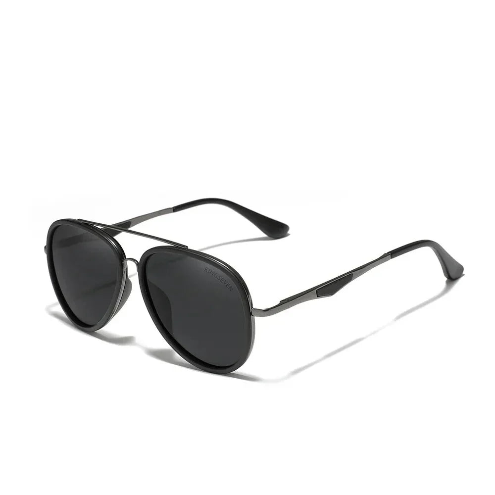 Óculos de sol masculino kingseven classic com lente polarizada 